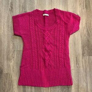 Old Navy Size S Pink Short Sleeve Sweater